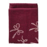 Keukendoek strikjes - bordeauxrood/roze - 50x50 cm