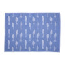 Theedoek vissen - blauw/wit - 50x70 cm