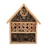 Insectenhotel huisje - hout - 20x30x9 cm