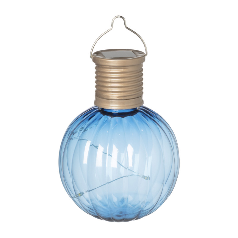 Solar hanglampje geribbeld - diverse kleuren - ø7 cm 