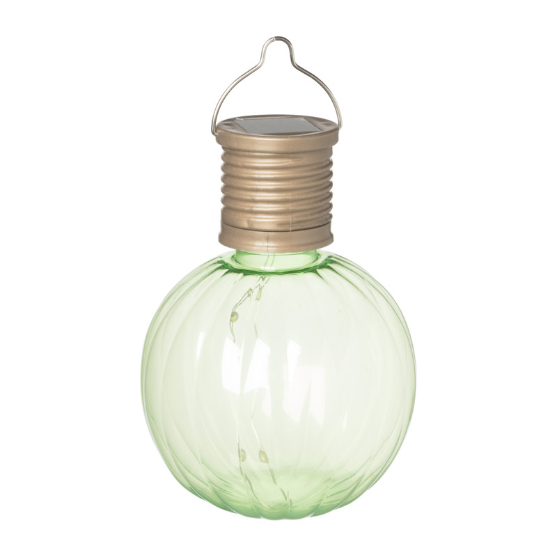 Solar hanglampje geribbeld - diverse kleuren - ø7 cm 