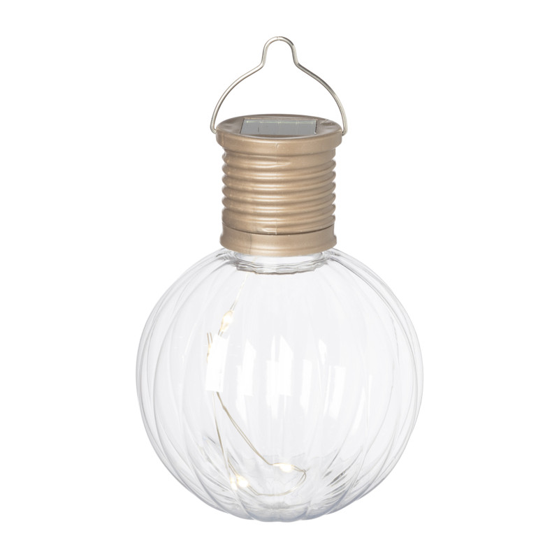 Solar hanglampje geribbeld - diverse kleuren - ø7 cm 