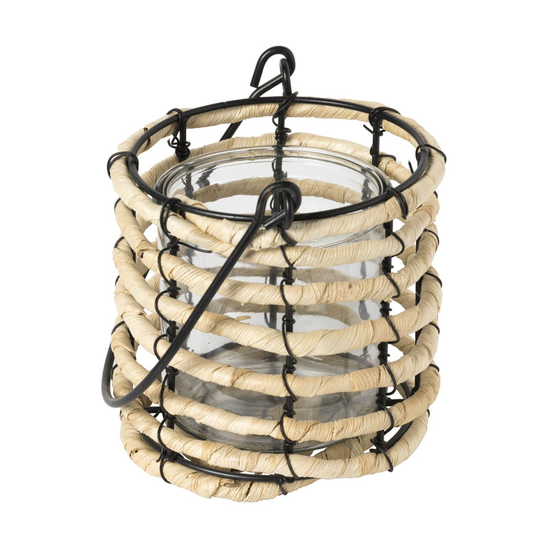 Lantaarn rotan -  Ø14x29 cm