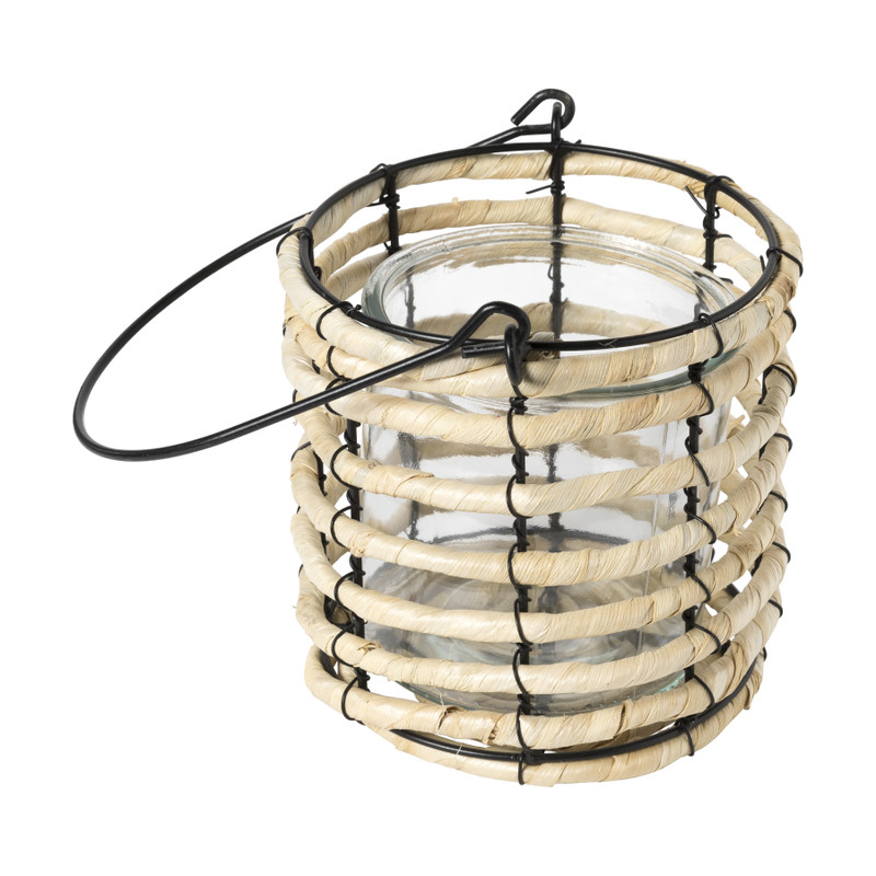 Lantaarn rotan - Ø17x32 cm