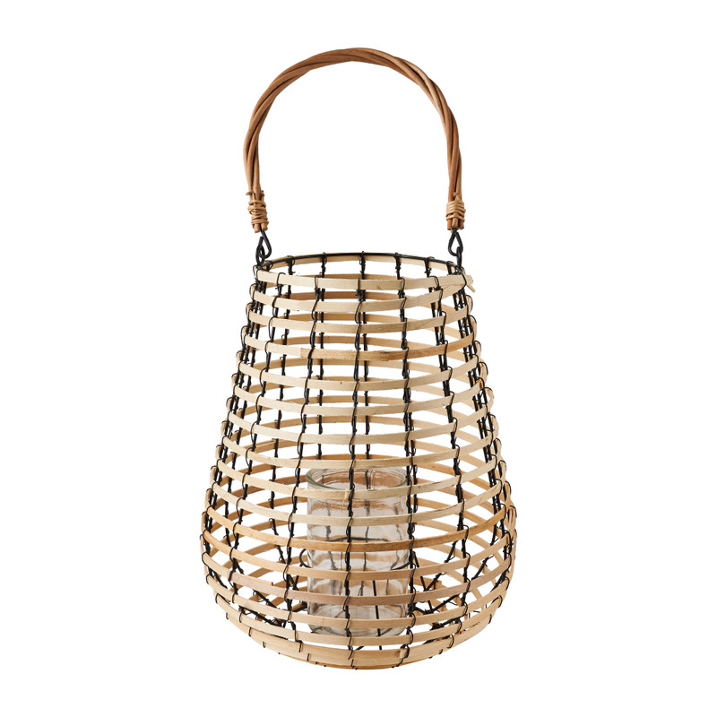 Lantaarn bamboe - ø30x36 cm 