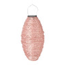 Solar barok lampion - roze - ø20x42 cm