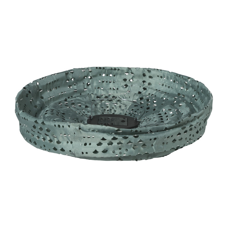 Solar barok lampion - groen - ø28x30 cm