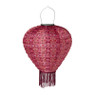 Solar lampion palm - roze - ø28x30 cm