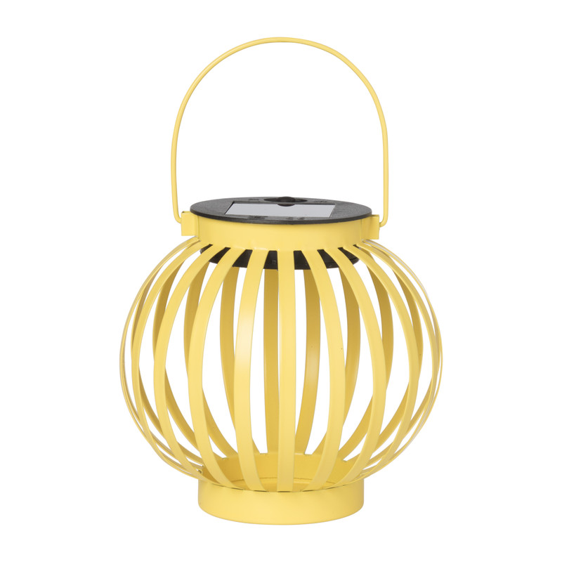 Solar tuinlantaarn Max - geel - ⌀12,5x11,5 cm