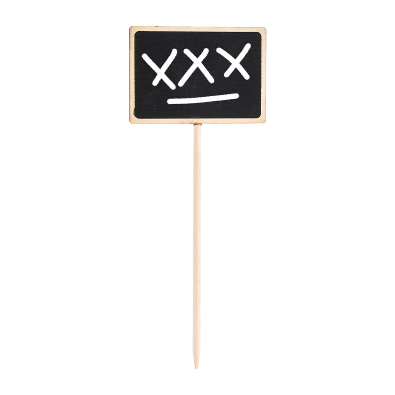 Plantenstokjes - hout - set van 3