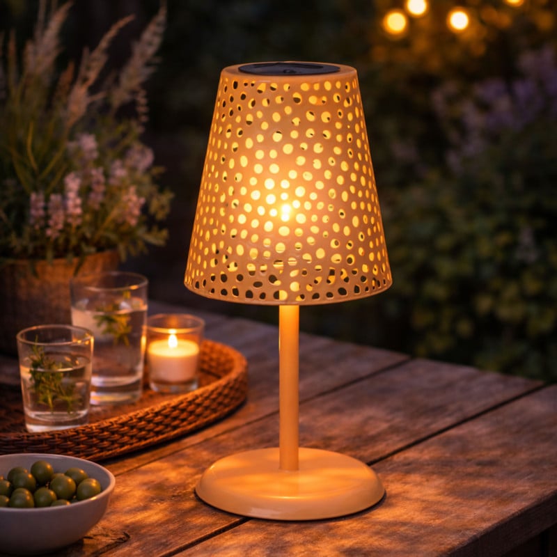 Solar tuinlamp op voet - terra - ø13x28 cm