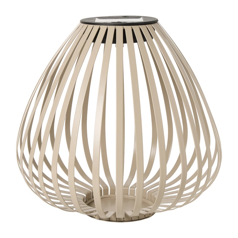 Solar lantaarn - beige - ø20x18 cm