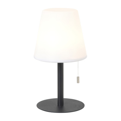 LED tafellamp USB - wit/zwart - ø16.5x21 cm