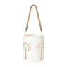Lantaarn palmboom klein - beige - ø13x15 cm