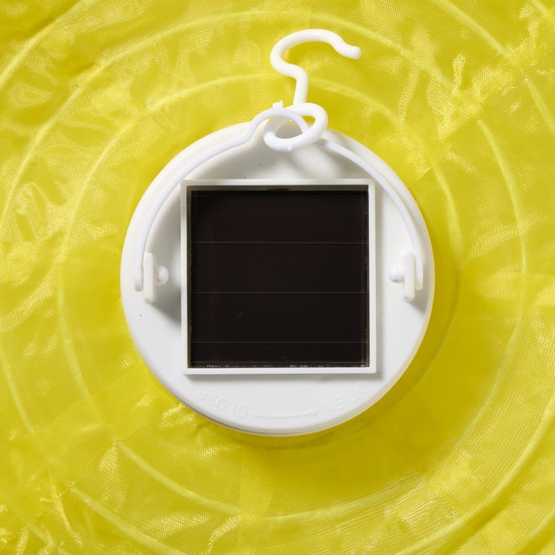 Solar tuinlampion - geel - ø25 cm