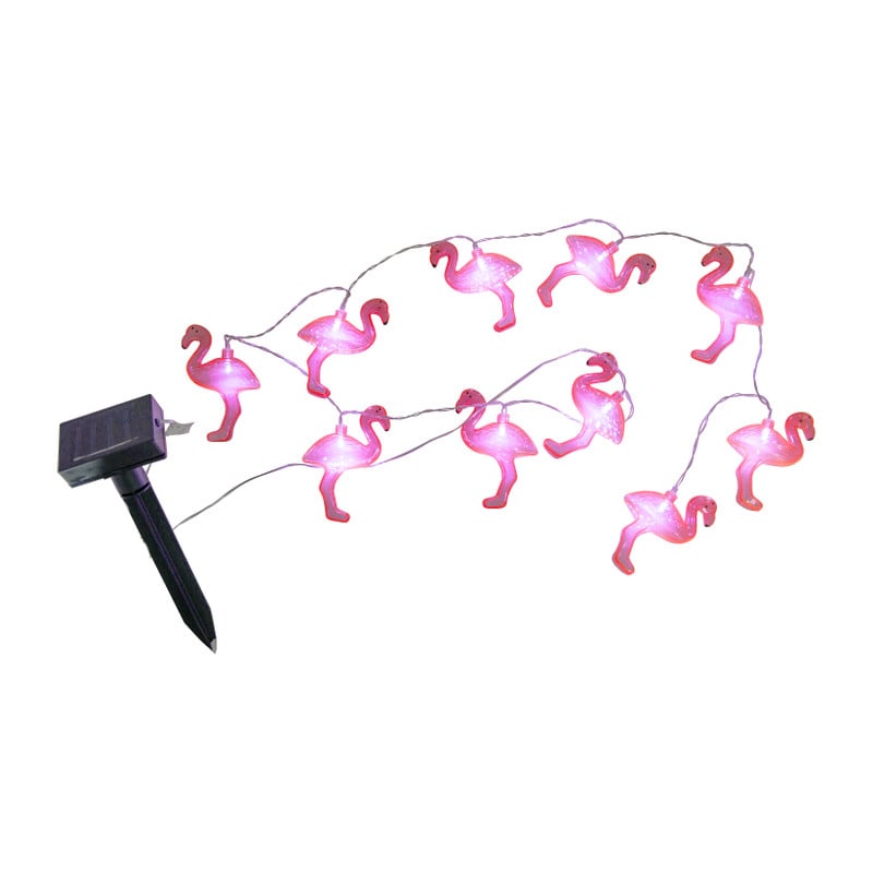 LED slinger flamingo - roze - 120 cm