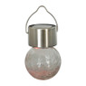 Mini solar hanglampje craquele - ø6x9 cm