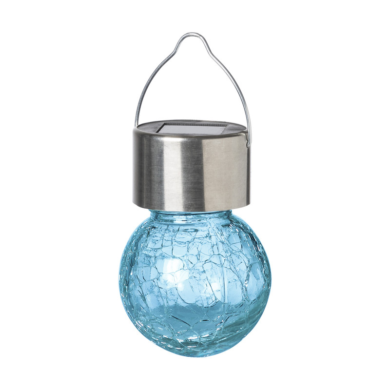 Solar hanglampje - blauw - ø6x9 cm