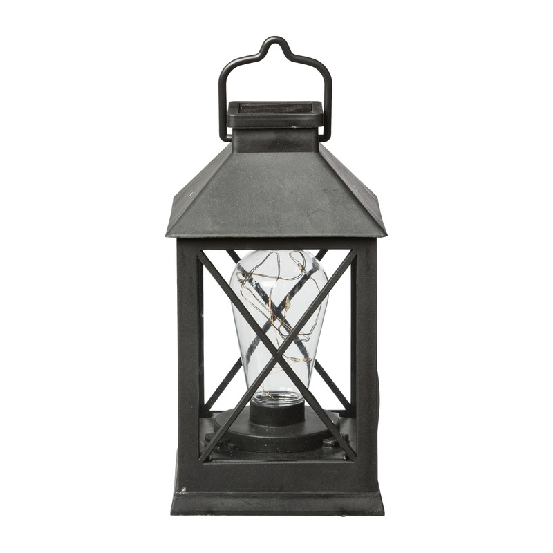 Solar lantaarn - zwart - diverse varianten - ø11x19 cm 