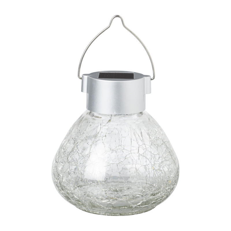 Solar hanglampje - craquele - ø11x12 cm