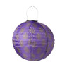 Solar lampion print - paars - ø30x28 cm