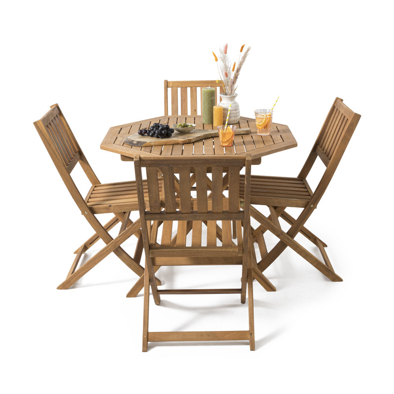 Kreta tuinset met 4 stoelen