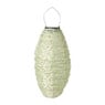 Solar barok lampion ovaal - groen - ø20x42 cm