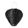 Solar barok lampion druppel - zwart - ø28x30 cm