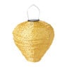 Solar barok lampion druppel - geel - ø28x30 cm