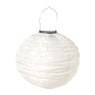 Solar barok lampion rond - wit - ø30 cm