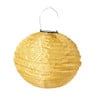 Solar barok lampion rond - geel - ø30 cm