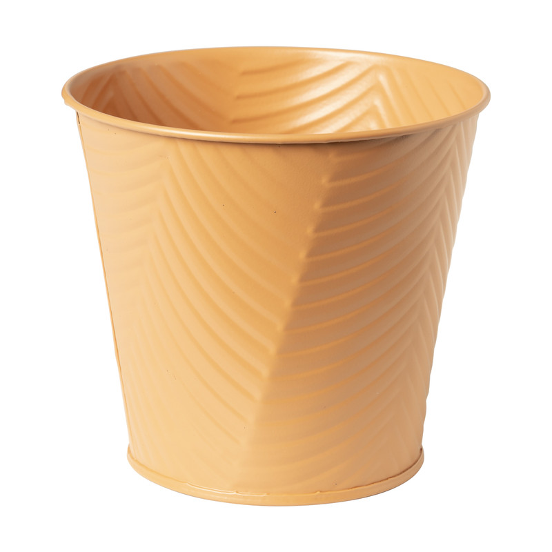 Bloempot patroon maat S - ø12x13 cm - oranje