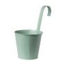 Bloempot met hengsel - groen - 25x20x14 cm