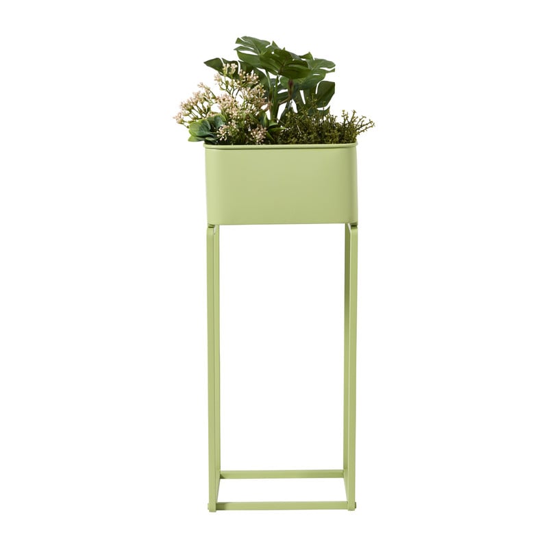 Plantenbak voor balkon smal - groen - 60x24x24 cm