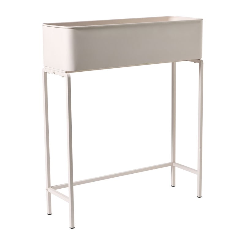 Plantenbak voor balkon breed - beige - 60x71x20 cm