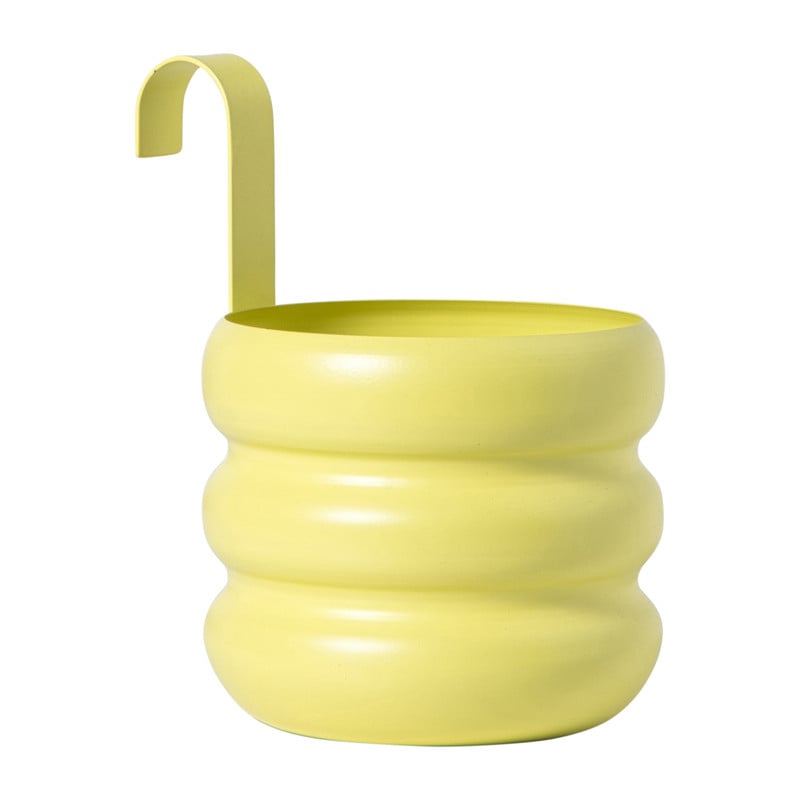 Hangbloempot bubbles - geel