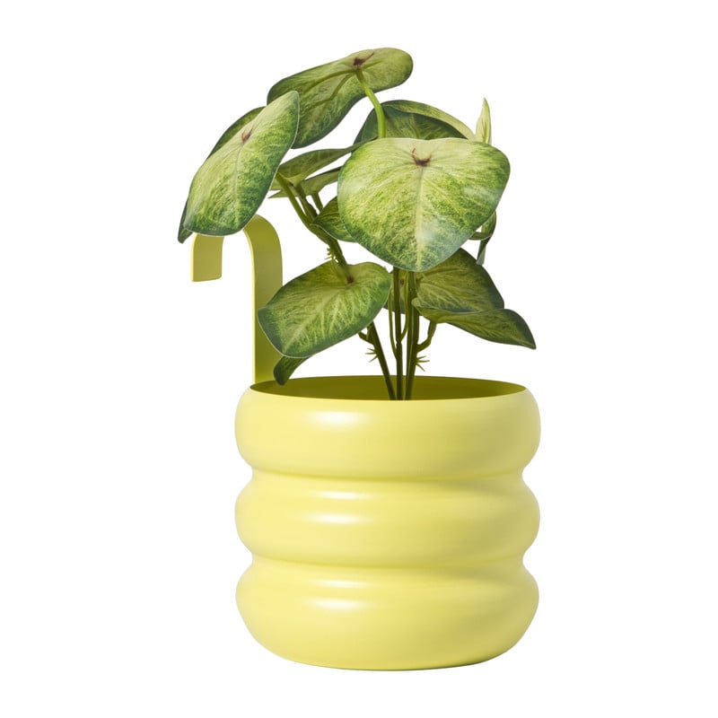 Hangbloempot bubbles - geel