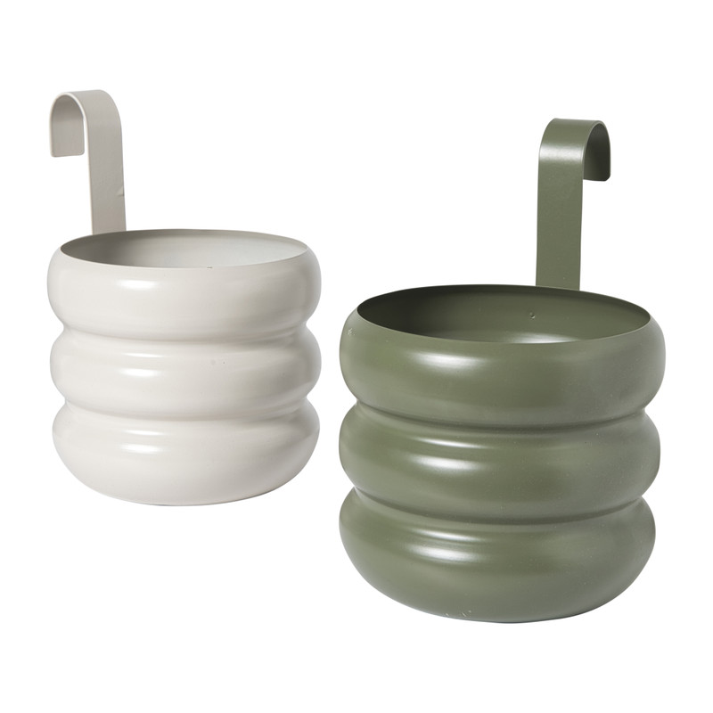 Hangbloempot bubbles - beige