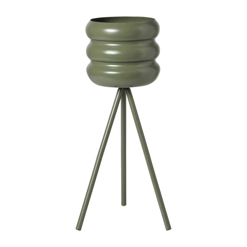 Bloempot bubbles op voet klein - groen