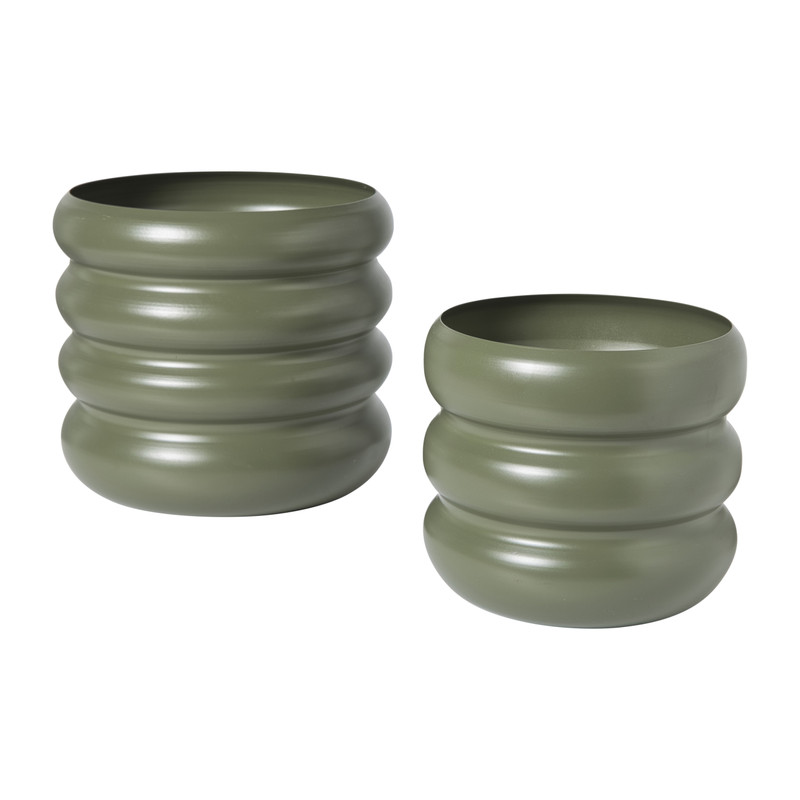 Bloempot bubbles klein - groen