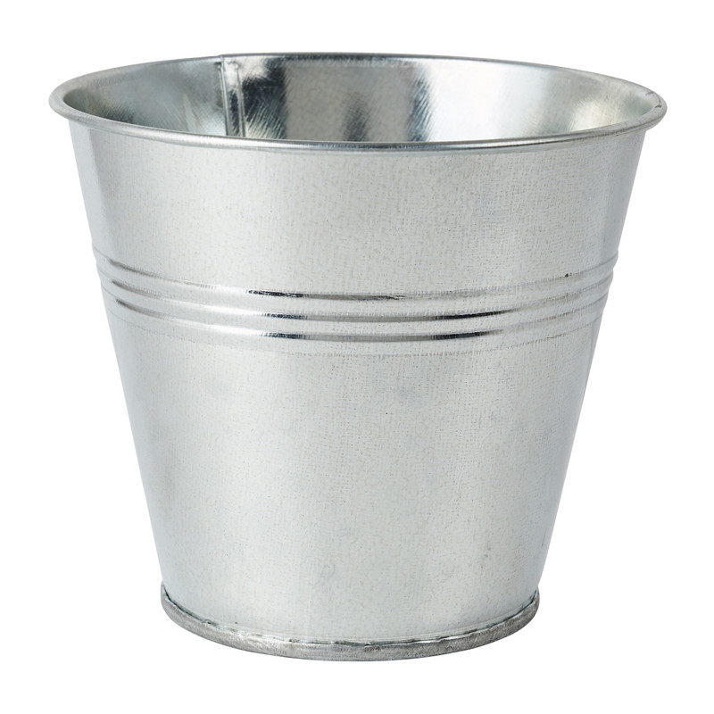 Bloempotje - zink - 11 cm