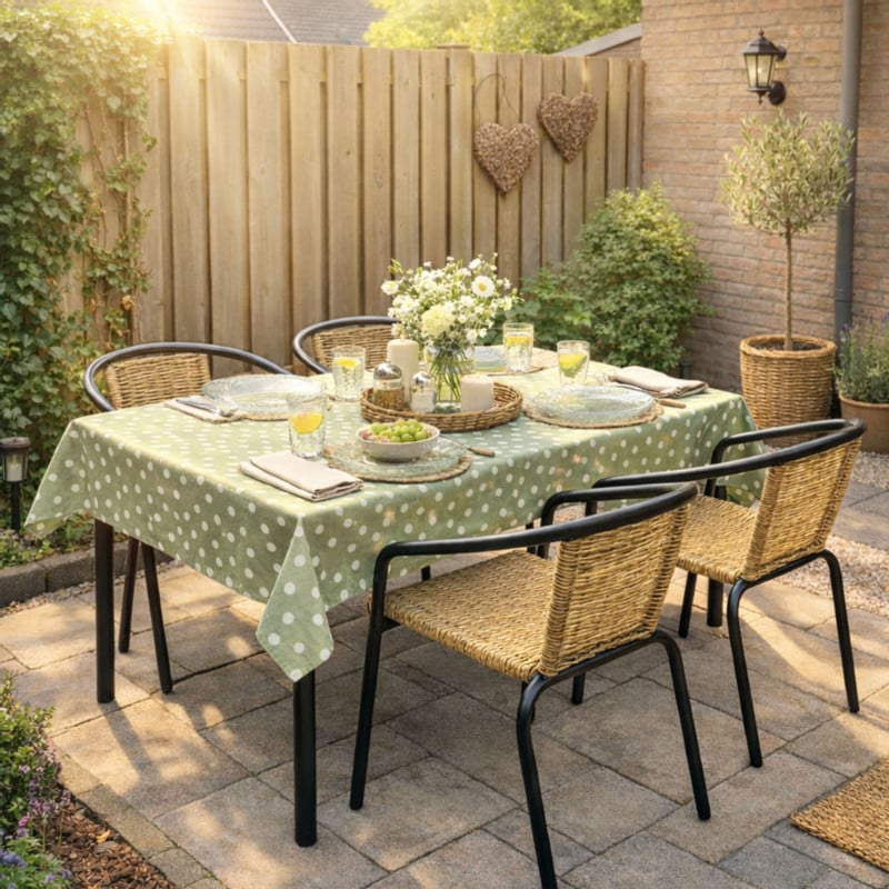 Stapelbare tuinstoel Tim - bruin/zwart - 73x53x62 cm