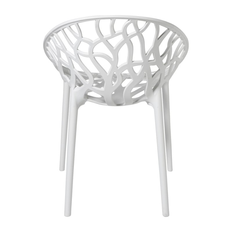 Stapelbare tuinstoel Palma - wit - 78.5x58x59.5 cm