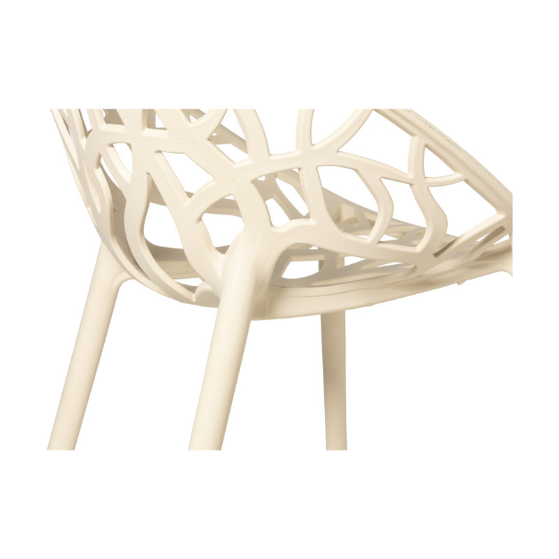 Stapelbare tuinstoel Palma - beige - 78.5x59.5x58 cm
