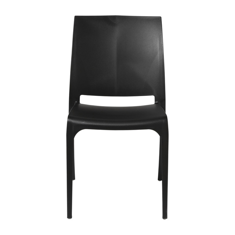 Stapelbare tuinstoel Sara - zwart - 80x54x46 cm