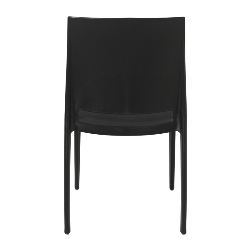 Stapelbare tuinstoel Sara - zwart - 80x54x46 cm