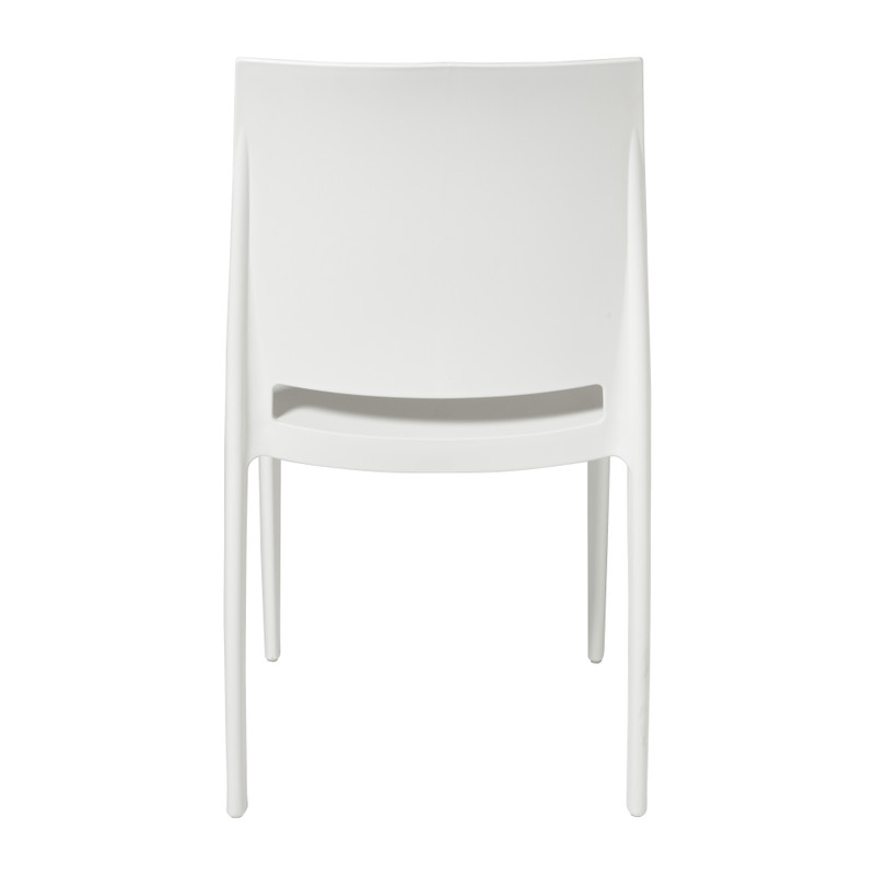 Stapelbare tuinstoel Sara - wit - 80x54x46 cm