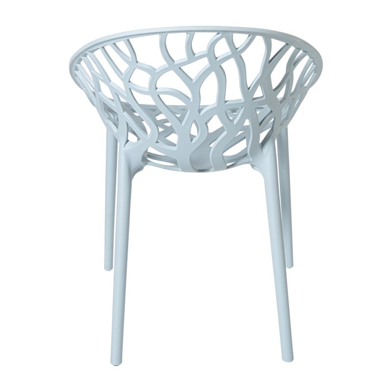 Stapelbare tuinstoel Palma - blauw - 78.5x58x59.5 cm