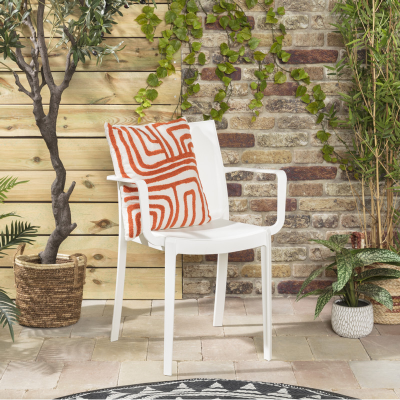 Stapelbare tuinstoel Victoria - wit - 82x58x55 cm