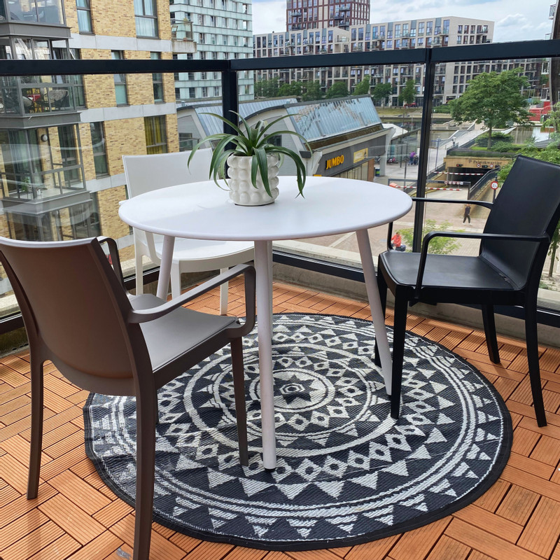 Stapelbare tuinstoel Victoria - taupe - 82x58x55 cm